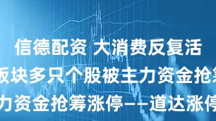 信德配资 大消费反复活跃! 航天板块多只个股被主力资金抢筹涨停——道达涨停复盘